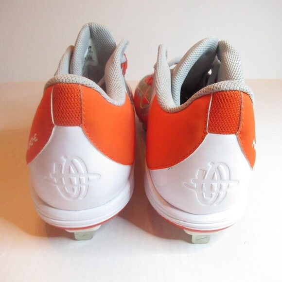 Nike Mens BSBL Huarache Baseball Shoes Orange 807126-061 Color Block Low Top 15M - Picture 4 of 7